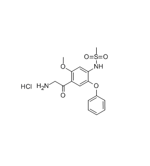 N-(4-(2-aminoacetyl)-5-methoxy-2-phenoxyphenyl)methanesulfonamide hydrochloride CAS 149436-41-9