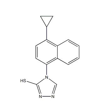 4-(4-cyclopropylnaphthalen-1-yl)-1H-1,2,4-triazole-5(4H)-thione CAS 1533519-84-4