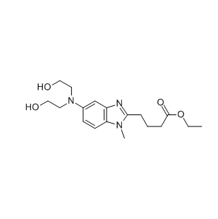 5-[Bis(2-hydroxyethyl)amino]-1-methyl-1H-benzimidazole-2-butanoic acid ethyl ester CAS 3543-74-6