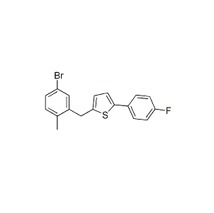 2-(5-BroMo-2-Methylbenzyl)-5-(4-fluorophenyl)thiophene, CAS 1030825-20-7