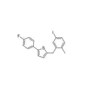 2-(4-Fluorophenyl)-5-[(5-iodo-2-methylphenyl)methyl]thiophene, CAS 898566-17-1
