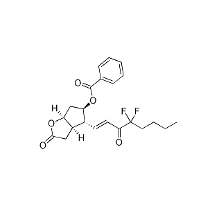 (3AR,4R,5R,6aS)-4-((E)-4,4-Difluoro-3-oxooct-1-en-1-yl)-2-oxohexahydro-2H-cyclopenta, CAS 50889-48-0